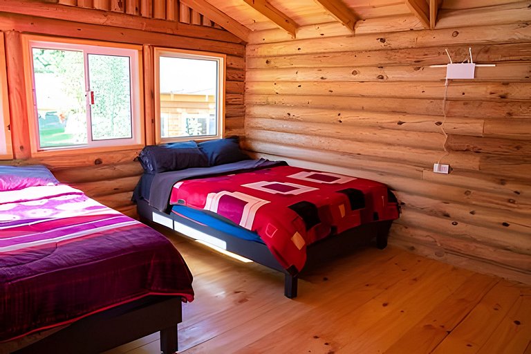 Hermosa cabaña en la montaña