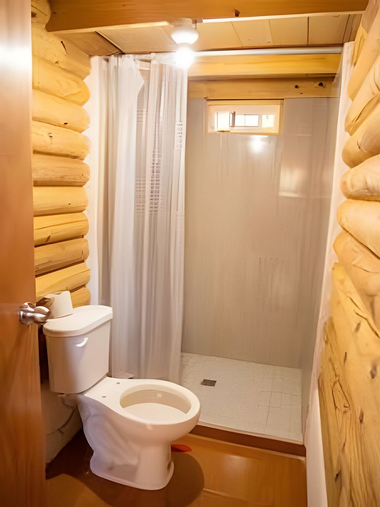 Hermosa cabaña en la montaña