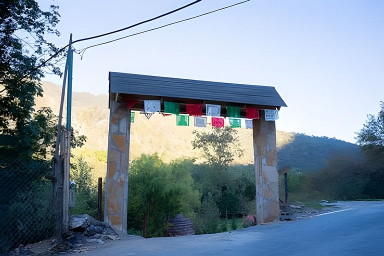 Hermosa cabaña en la montaña