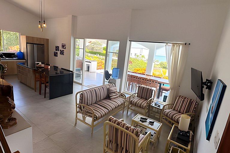 Hermosa casa en Jama Campay con vista al mar
