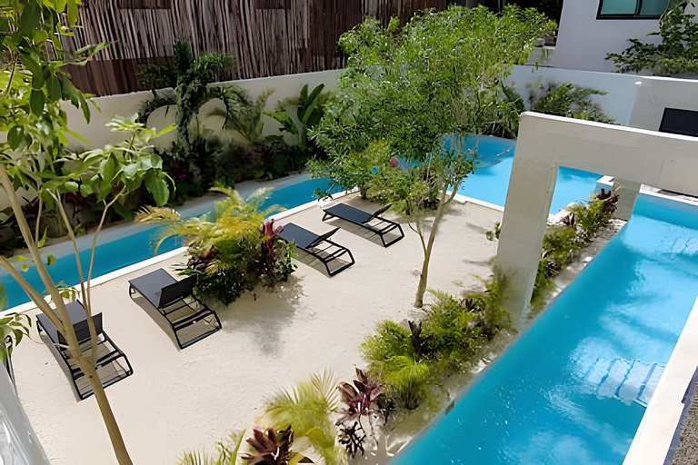 Departamento con alberca privada en Tulum