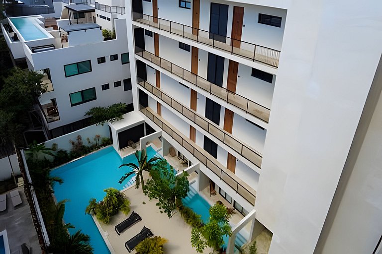 Departamento con alberca privada en Tulum